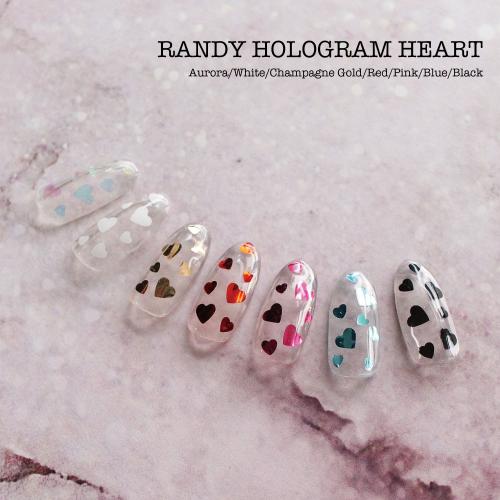 KiraNail RANDY HOLOGRAM HEART シャンパンゴールド HO-HEA-04