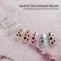 KiraNail RANDY HOLOGRAM HEART ブラック HO-HEA-02