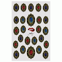 KiraNail Kirally ネイルステッカー ブローチオーバルゴールド NS-MAIN-01