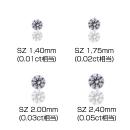 1carat スワロフスキー ジルコニア　SZ 4サイズ 各5石