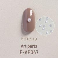 エメナ アートパーツ 半球パール ホワイト 3mm 100個 E-AP047