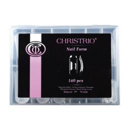 CHRISTRIO ネイルフォームチップ 140pcs