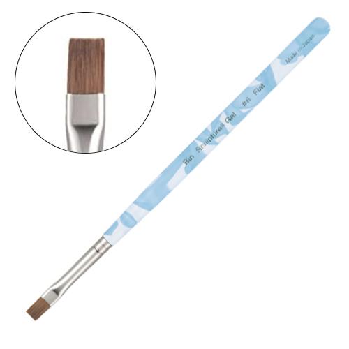 Bio ジェルブラシ #6 フラット アクアマーブル