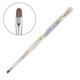 Bio ジェルブラシ #4 ラウンド ブルーフラワー