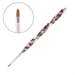 Bio ジェルブラシ #0 ミニオーバル グレイレオパード