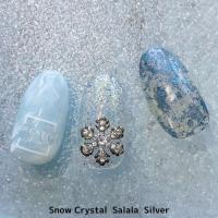KiraNail 雪の結晶 サララ シルバー 3個入 PA-YUKI-SS