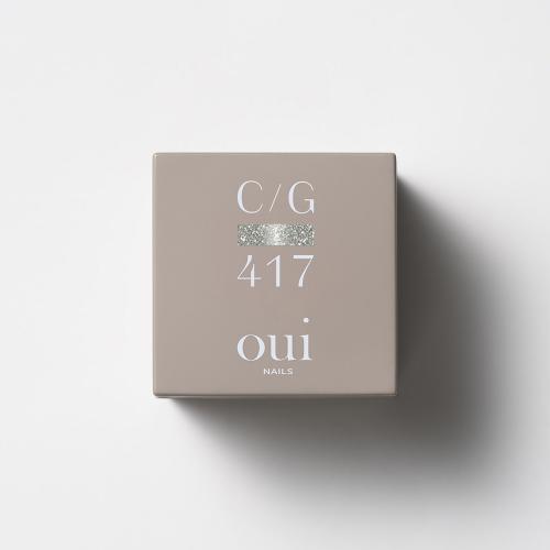 oui nails カラージェル 4g CG417 プラチナグリッター