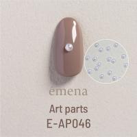 エメナ アートパーツ 半球パール ホワイト 2.5mm 100個 E-AP046